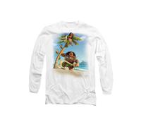 Disney Moana Poster Long Sleeve T-Shirt, White White XL