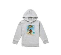 Disney Moana Poster Youth Kids Pull-Over Hoodie, Athletic Heather in Grey | Size: 12-13 Years Disney Grey 12-13 Years