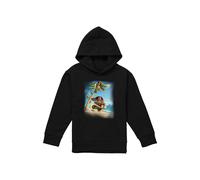 Disney Moana Poster Youth Kids Pull-Over Hoodie, Black | Size: 7-8 Years Disney Black 7-8 Years