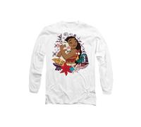 Disney Moana Pua Hei Hei Love Long Sleeve T-Shirt, White | Size: Medium Disney White M