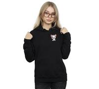 Disney Women's Moana Pua The Pig Breast Print Hoodie in Black | Size: Medium Disney Black M