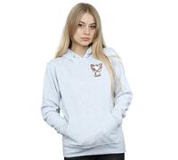 Disney Women's Moana Pua The Pig Breast Print Hoodie in Grey | Size: Large Disney Grey L