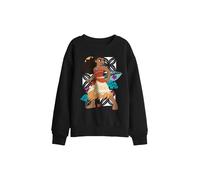 Disney Moana Ready For Adventure Kids Sweatshirt, Black | Size: 9-11 Years Disney Black 9-11 Years