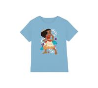 Disney Moana Ready for Adventure kids t-shirt in Light Blue | Size: 5-6 Years Disney Light Blue 5-6 Years