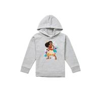 Disney Moana Ready For Adventure Youth Kids Pull-Over Hoodie, Athletic Heather in Grey | Size: 9-11 Years Disney Grey 9-11 Years