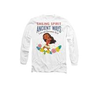 Disney Moana Sailing Spirit Long Sleeve T-Shirt, White | Size: Large Disney White L