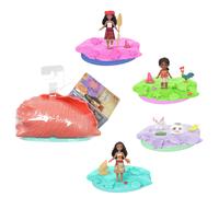 Mattel Disney Moana Surprise Small Doll or Animal Figures with Shell Playset, Moldable Sand & 3 Accessories, Inspired by Movie (Characters May Vary), JJV38
