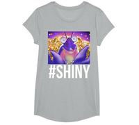 Disney Moana #Shiny Tomatoa Portrait T-Shirt, Girls, Heather Grey, Large