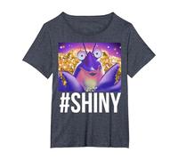 Disney Moana #Shiny Tomatoa Portrait T-Shirt, Women's Plus, Heather Blue, 4X