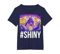 Disney Moana #Shiny Tomatoa Portrait T-Shirt, Women's Plus, Navy Blue, 5X
