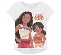 Disney Moana Simea Maui-Girls 2-16 Short Sleeve T-Shirt, White, 4T