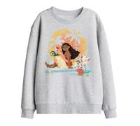 Disney Moana Sitting Sunset Kids Sweatshirt, Athletic Heather, 5-6
