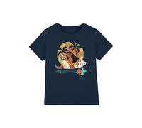 Disney Moana Sitting Sunset kids t-shirt in Navy | Size: 7-8 Years Disney Navy 7-8 Years