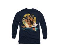 Disney Moana Sitting Sunset Long Sleeve T-Shirt, Navy | Size: 2XL Disney Navy 2XL
