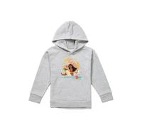 Disney Moana Sitting Sunset Youth Kids Pull-Over Hoodie, Athletic Heather in Grey | Size: 7-8 Years Disney Grey 7-8 Years