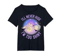 Disney Moana Tamatoa I'll Never Hide I'm Too Shiny Portrait T-Shirt, Women's Plus, Black, 2X