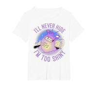 Disney Moana Tamatoa I'll Never Hide I'm Too Shiny Portrait T-Shirt, Women's Plus, White, 2X