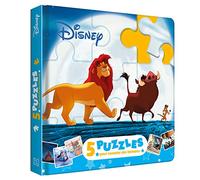 DISNEY - Mon Petit Livre Puzzle - 5 puzzles 9 pièces - Classiques: 5 puzzles pour raconter des histoires