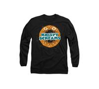 Disney Monsters At Work Krispy Screams Donuts Long Sleeve T-Shirt, Black | Size: Medium Disney Black M