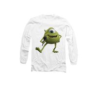 Disney Monsters at Work Mike Wazowski Long Sleeve T-Shirt, White | Size: Small Disney White S