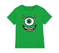 Disney Monsters Inc Mike Wazowski Face Kids T Shirt, Kelly Green, 5-6
