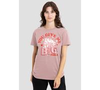 Disney Women's Monsters Inc Sully Big Feels T-Shirt, Powder Rose | Size: Large Disney Rose L