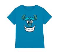 Disney Monsters Inc Sully Face Kids T Shirt, Turquoise, 3-4