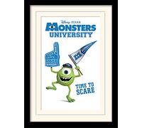 Disney Monsters University 30 x 40 cm Time to Scare Mounted and Framed Print