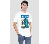 Disney Monsters University Mike And Sulley Pose T Shirt, White White