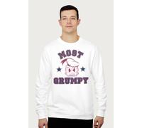 Disney Most Grumpy Donald Duck Sweatshirt In White White