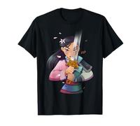 Disney Mulan Anime Half Girl Half Warrior Graphic Tee T-Shirt
