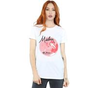 Disney Mulan Be True Cotton Boyfriend T-Shirt In White White