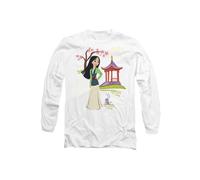 Disney Mulan Be True to You Long Sleeve T-Shirt, White | Size: Large Disney White L