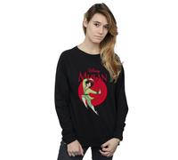 Disney Women's Mulan Dragon Circle Sweatshirt in Black | Size: Small Disney Black S