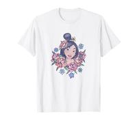 Disney Mulan Floral Portrait Vintage T-Shirt