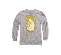 Disney Mulan Golden Garden Long Sleeve T-Shirt, Athletic Heather in Light Grey | Size: Large Disney Light Grey L