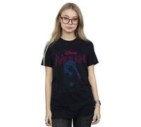 Disney Women's Mulan Magnolia Line Cotton Boyfriend T-Shirt in Black | Size: Medium Disney Black M