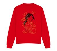 Disney Mulan Mushu Breezy Illustration Sweatshirt Red | Size: XL Disney Red XL