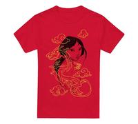 Disney Mulan Mushu Breezy Illustration T-Shirt Red Red L