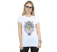 Disney Mulan Ornamental Cotton T-Shirt In White White
