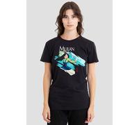 Mulan Sword in The Wind Ladies T Shirt, Black, Small