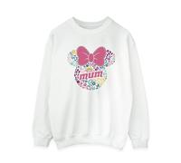 Disney Women's Mum Minnie Mouse Flower Sweatshirt in White | Size: 2XL Disney White 2XL