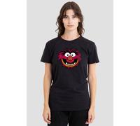 Muppets The Animal Head Ladies T Shirt, Black, Small