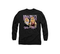 Disney Muppets Miss Piggy Bootleg Long Sleeve T-Shirt, Black | Size: Medium Disney Black M