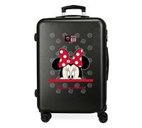 Disney My Pretty Bow Medium Suitcase, Black, 48 x 68 x 26 cm, Rigid ABS Side Combination Lock, 70 Litres, 2.66 kg, 4 Double Wheels