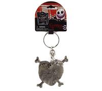 Disney NBC Jack and Sally in Heart Pewter Keyring,Silver,1"
