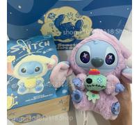 Disney！New Stitch Eat Some Thing Before Sleep Series Vinyl Blind Box Bag Pendant Cute Plush Doll Mystery Box Toy Surprise Gifts Stitch-U no box