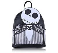 Disney Nightmare Before Christmas Backpack for Women | Nightmare Before Christmas Woman Purse | PU Leather Mini Backpack Purse | Jack Skellington Bag Cute Backpack for Adults and Teens, Black, Modern