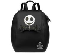 Disney Nightmare Before Christmas Backpack for Women & Teens, Cute Work & Travel PU Faux Leather Bag, Gifts for Her (Black NBC)