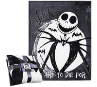 Disney Nightmare Before Christmas Blanket Fleece Soft Bed Throw Sofa Couch Flannel Throw Deco Cozy & Warm Festive Gifts (Black/White)